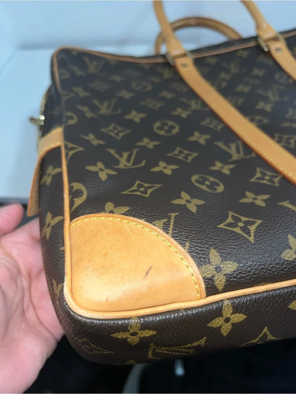 Louis Vuitton Monogram Canvas Portfolio Briefcase with Vachetta Trim